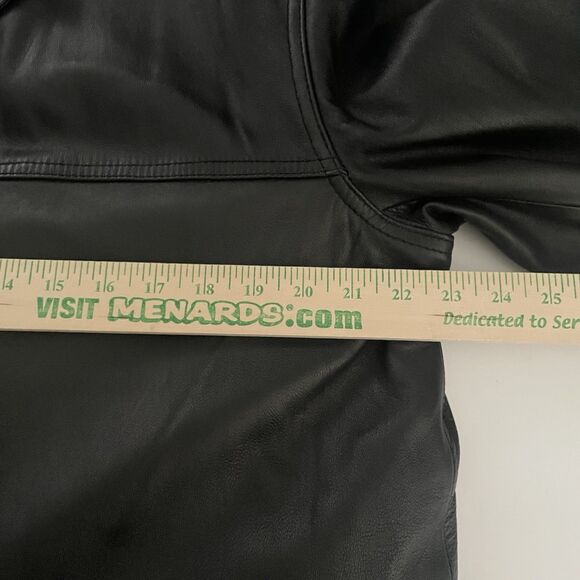 Wilsons Leather Coat Thinsulate Insulated *Zips Out* Black Button Front Size XL - Picture 11 of 16